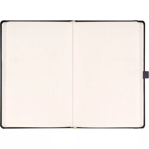 Klasszikus notesz Taggia borítással Gray, pontozott, 13x21cm, Presco