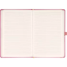   Klasszikus notesz Vivella borítással Pink, vonalas, 13x21cm, Presco