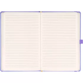   Klasszikus notesz Vivella borítással Lila, vonalas, 13x21cm, Presco