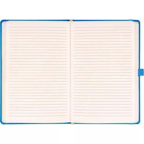Klasszikus notesz Taggia borítással Blue, vonalas, 13x21cm, Presco