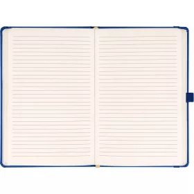   Klasszikus notesz Taggia borítással Dark blue, vonalas, 13x21cm, Presco
