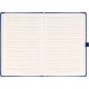 Klasszikus notesz Taggia borítással Dark blue, vonalas, 13x21cm, Presco