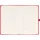 Klasszikus notesz Taggia borítással Red, vonalas, 13x21cm, Presco