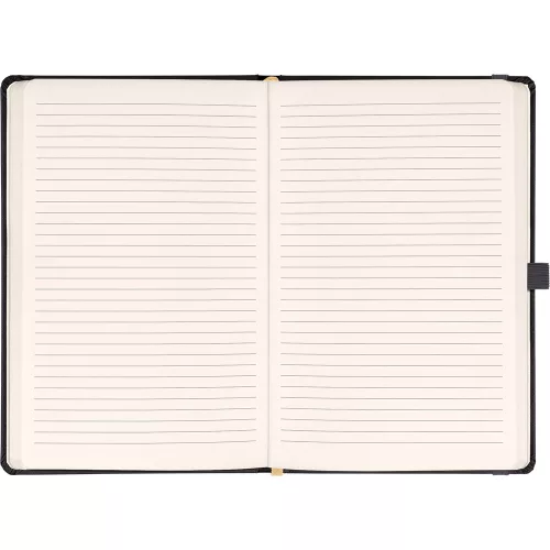 Klasszikus notesz Taggia borítással Gray, vonalas, 13x21cm, Presco