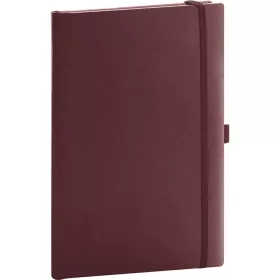   Klasszikus notesz Balacron borítással red, vonalas, 15x21cm, Presco