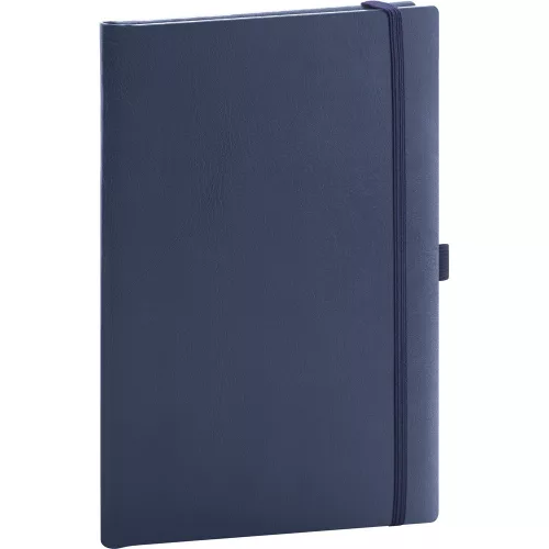 Klasszikus notesz Balacron borítással dark blue, vonalas, 15x21cm, Presco