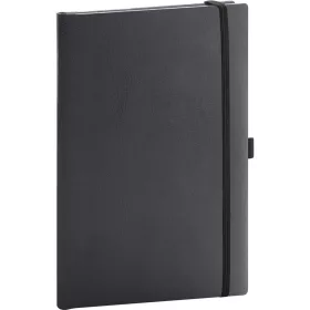   Klasszikus notesz Balacron borítással black, pontozott, 15x21cm, Presco