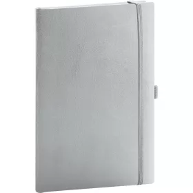   Klasszikus notesz Balacron borítással silver, pontozott, 15x21cm, Presco