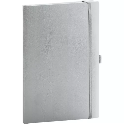 Klasszikus notesz Balacron borítással silver, pontozott, 15x21cm, Presco
