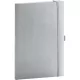 Klasszikus notesz Balacron borítással silver, pontozott, 15x21cm, Presco