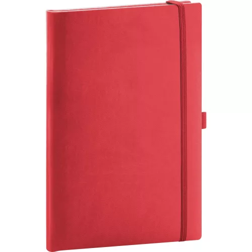 Klasszikus notesz Aprint borítással red, vonalas, 15x21cm, Presco