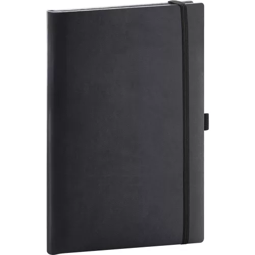 Klasszikus notesz Aprint borítással black, pontozott, 15x21cm, Presco