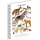 Jegyzetfüzet ikerspirálos Animalium – Canines, vonalas, 14,8x21cm A5, Presco