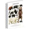 Jegyzetfüzet ikerspirálos Animalium – Bears, sima, 14,8x21cm A5, Presco