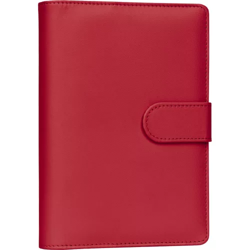 Gyűrűs kalendárium heti beosztású bright red 125x190mm, Presco