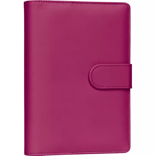 Gyűrűs kalendárium heti beosztású fuchsia 125x190mm, Presco