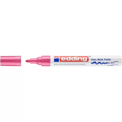 Lakkmarker 2-4mm, kerek Edding 750 rózsa
