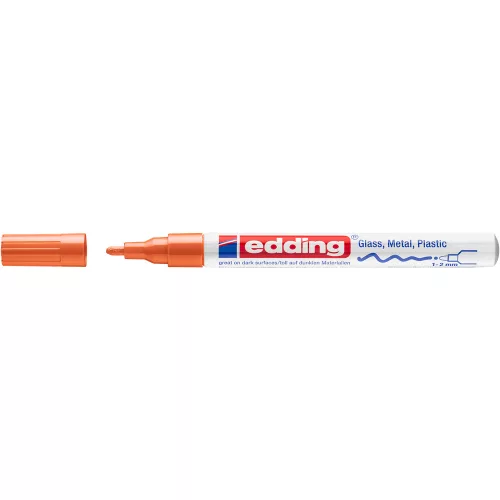 Lakkmarker 1-2mm, kerek Edding 751 narancs