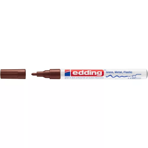 Lakkmarker 1-2mm, kerek Edding 751 barna