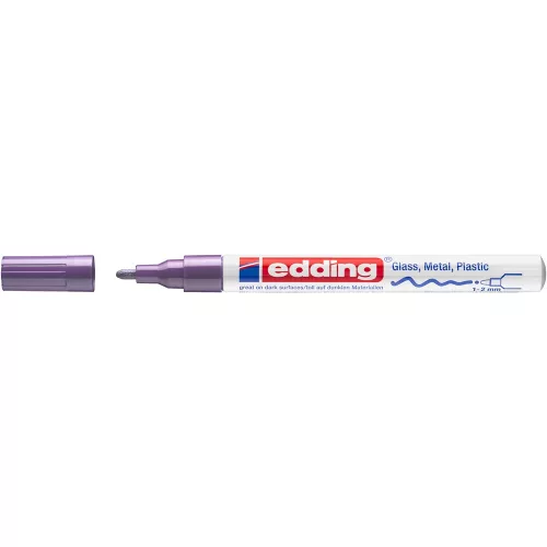 Lakkmarker 1-2mm, kerek Edding 751 lila