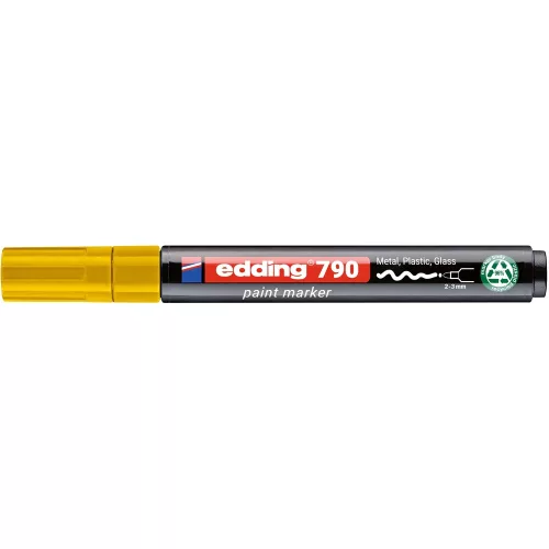 Lakkmarker 2-3mm, kerek Edding 790 sárga
