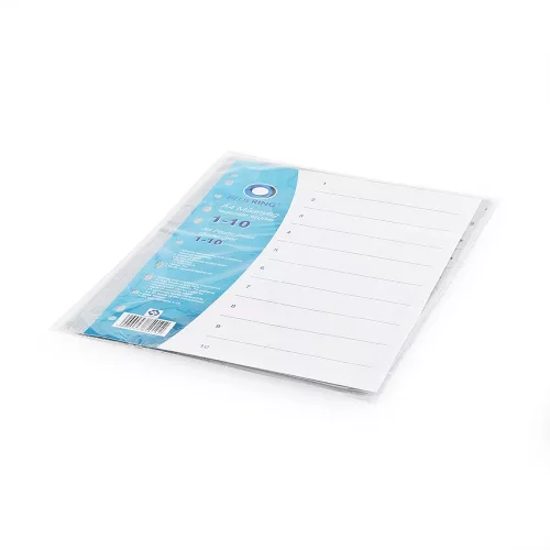 Regiszter műanyag 1-10 Bluering&reg; szürke