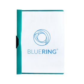   Gyorsfűző klip mappa A4, műanyag 60laphoz fém klippes Bluering&reg; zöld