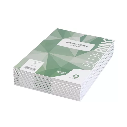 Gyűrűskönyv betét A4, 50lap Bluering&reg; sima