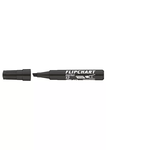 Flipchart marker vízbázisú 1-4mm, vágott Artip 12 fekete