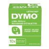 Feliratozógép szalag Dymo Letratag S0721510/59421 papír 12mmx4m, ORIGINAL fekete/fehér