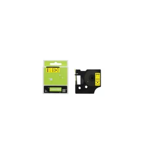  Feliratozógép szalag kompatibilis Dymo S0720730/40918 9mmx7m ECO fekete/sárga