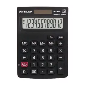   Számológép asztali 12 számjegy nagy, döntött kijelző Antilop A-2618