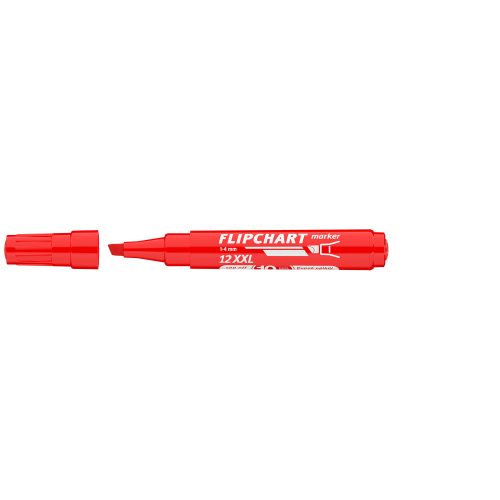 Flipchart marker vízbázisú 1-4mm, vágott Artip 12XXL piros 