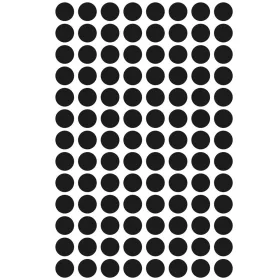   Etikett címke, o8mm, jelölésre, 104 címke/ív, 4 ív/doboz, Avery fekete