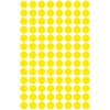 Etikett címke, o8mm, jelölésre, 104 címke/ív, 4 ív/doboz, Avery sárga