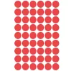 Etikett címke, o12mm, jelölésre, 54 címke/ív, 5 ív/doboz, Avery piros