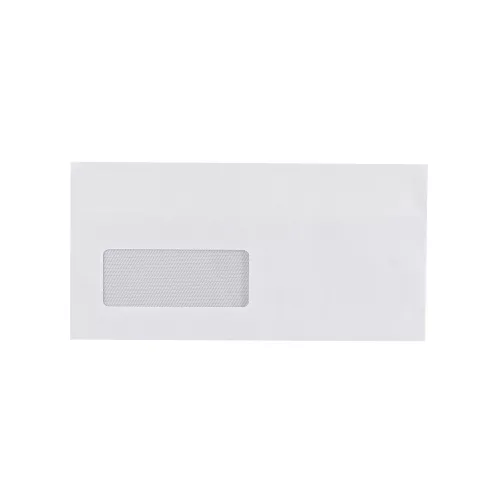 Boríték LA4 öntapadó bélésnyomott bal ablak 35x90mm 110x220mm B20A20 Bluering&reg; fehér