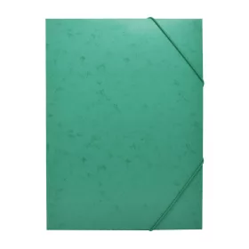   Gumis mappa A4, festett prespán mintás karton Bluering&reg; zöld