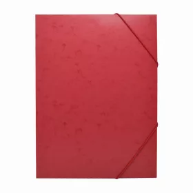   Gumis mappa A4, festett prespán mintás karton Bluering&reg; piros