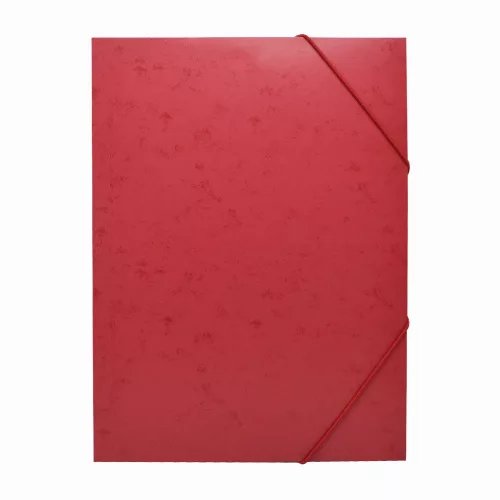 Gumis mappa A4, festett prespán mintás karton Bluering&reg; piros