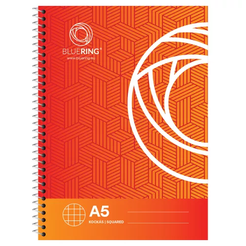 Spirálfüzet A5, 70lap Bluering&reg; kockás