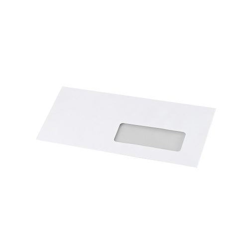 Boríték LA4 enyvezett bélésnyomott jobb ablakos 35x90mm 110 × 220mm J28A20 Bluering® fehér 