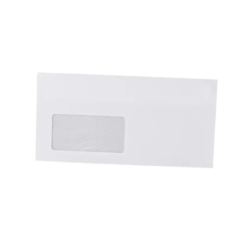 Boríték LA4 öntapadó bélésnyomott bal ablak 45x90mm 110×220mm B20A15 Bluering&reg; fehér