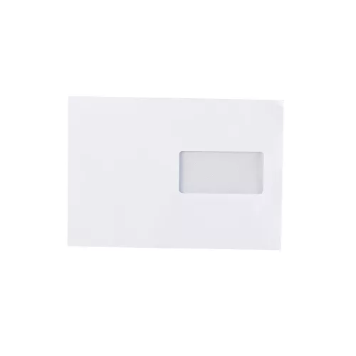 Boríték LC/5 enyvezett bélésnyomott jobb ablakos külső füles 45x90mm 162x229mm J20A60 Bluering&reg; fehér