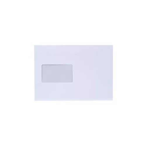 Boríték LC/5 szilikonos bélésnyomott bal ablak 45x90mm 162x229mm B20A60 Bluering&reg; fehér