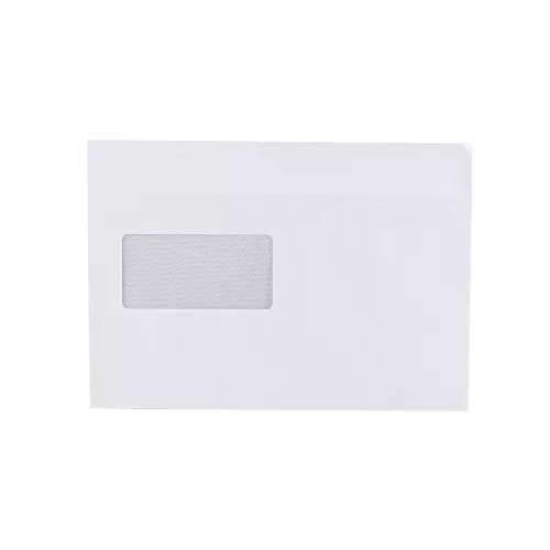 Boríték LC/5 öntapadó bélésnyomott bal ablakos 45x90 162×229mm B20A60 Bluering&reg; fehér