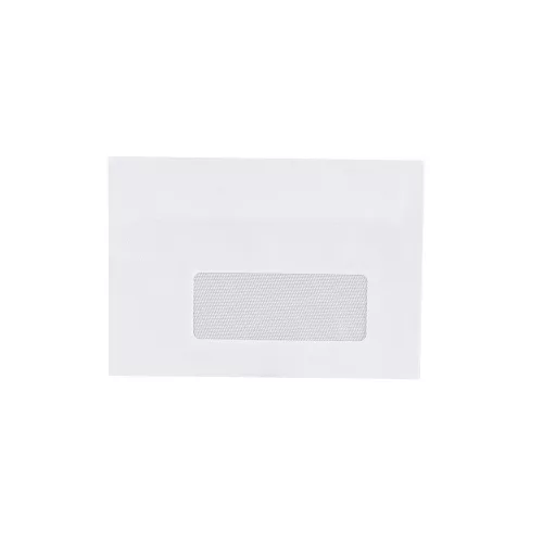 Boríték LC/6 öntapadó bélésnyomott jobb ablakos 35x90mm 114x162mm J28A20 Bluering&reg; fehér