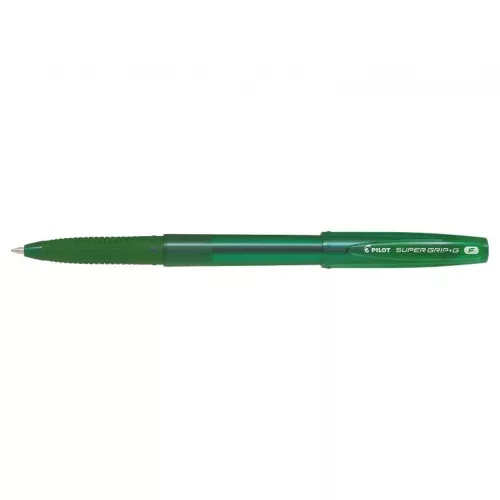 Golyóstoll 0,7 kupakos F Super Grip G Pilot, írásszín zöld