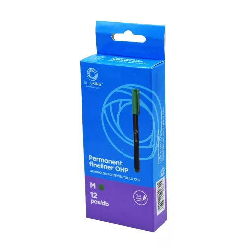 Rostirón, tűfilc alkoholos 1mm, OHP Bluering&reg; M zöld