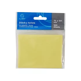   Jegyzettömb öntapadó, 101x76mm, 100lap, Bluering&reg; , sárga